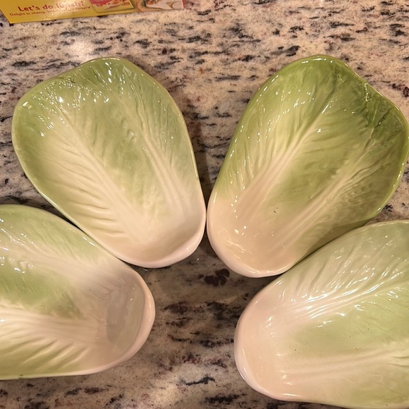 Dining Lettuce Plates Set Of 4 Poshmark